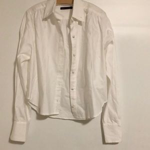 Harvey Faircloth Size 6 White Buttondown